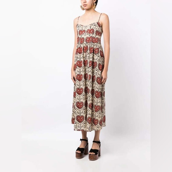 Alix of Bohemia Autumn Bleeding Heart Dress sz M‎ - Picture 2 of 3